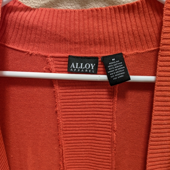 Alloy Orange Open Front Cardigan - Picture 5 of 6